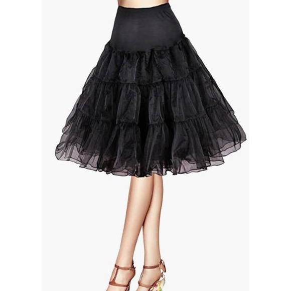 black net underskirt
